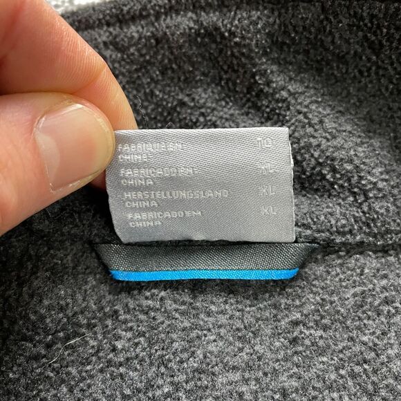 Columbia Jacket Adult XL Extra Large Red Gray Full Zip Soft Fleece Outdoor Mens - Picture 4 of 10